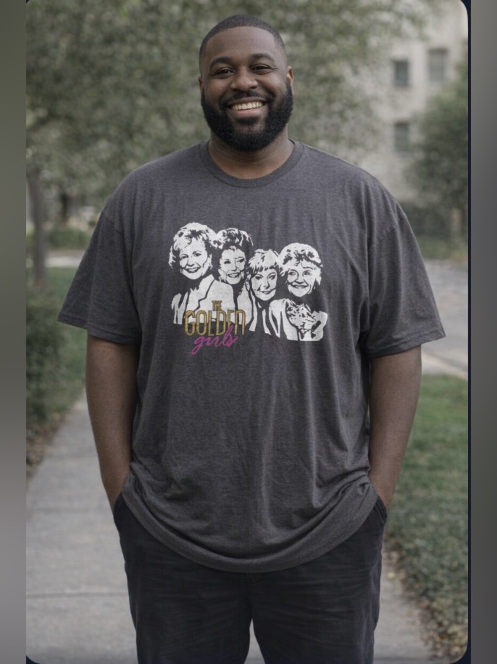Golden Girls “Mount Rushmore” Graphic T‑Shirt – Gray Short Sleeve Tee Men’s 2XL